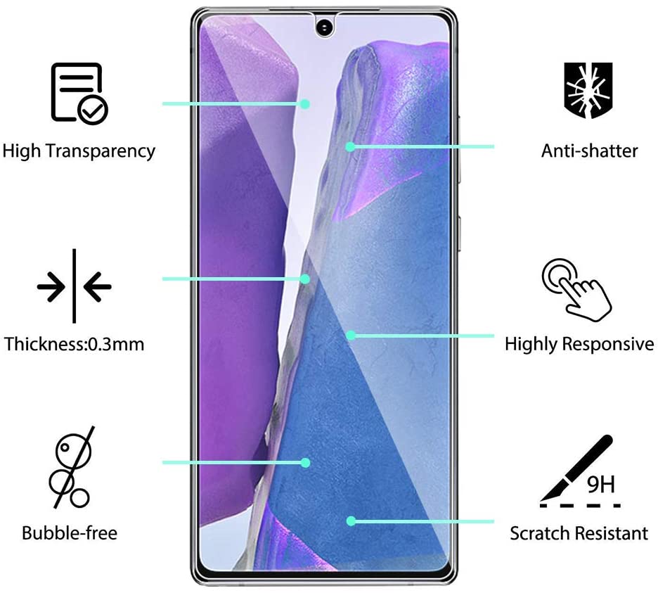 3D Tempered Glass Full Screen Protector with Working Adhesive In Screen Finger Scanner for Galaxy